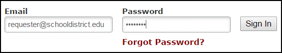 forgot password screenshot