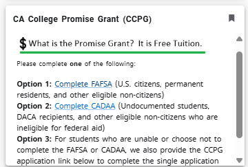 CA College Promise Grant (CCPG) CA College Promise Grant (CCPG)