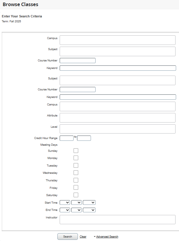 Advanced Search