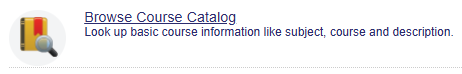 Browse Course Catalog