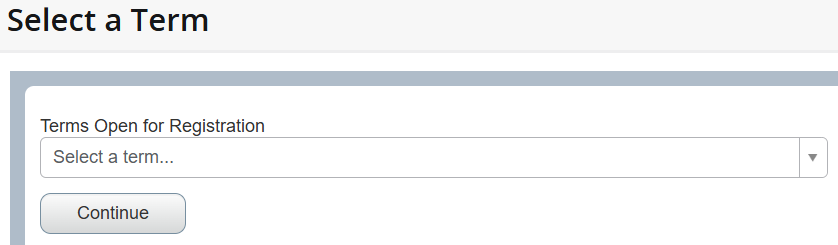 Select a Term