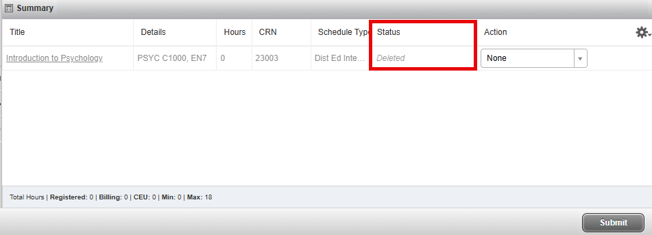 Waitlist Drop Confirmed